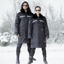 Winter new camouflage military cotton coat men thick and long multi-function cold storage cold-proof overalls northeast cotton-padded jacket women