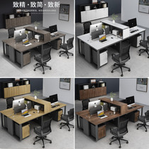 Desk 4 People with staff Brief modern 2 6 artificial bit desk chair combined with four office staff positions