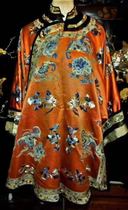 Qing Dynasty old embroidery antique collection embroidered womens clothes