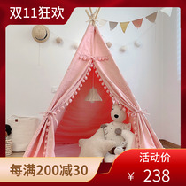 Childrens indoor tent Indian cotton canvas small house home princess dollhouse boy girl playhouse