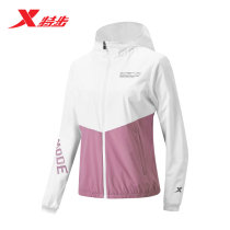  XTEP jacket womens windbreaker autumn 2021 new womens sports windbreaker hooded sports top sports womens clothing