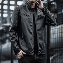 Mens leather clothing 2021 New Wild trend handsome loose locomotive jacket Tide brand spring and autumn casual jacket