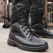 Combat training boots mens high-end new land boots black tactical boots outdoor military fans security shoes Winter velvet boots