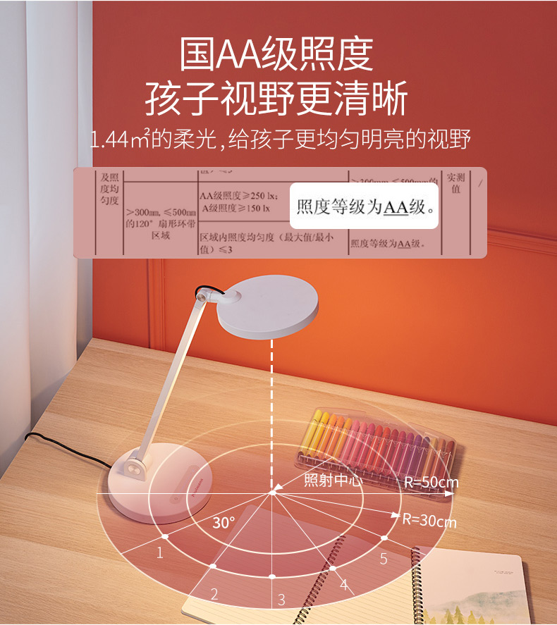 Germany Berman student eye protection lamp Childrens learning special writing lamp National aa grade desk bedside smart table lamp