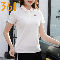 361 Sport POLO Shirt women Summer new loose casual T-shirt blouses woman turtlenecks Breathable Sports Short Sleeves