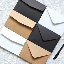 Japanese groceries black envelope letter paper cowhide minimalist unprinted literary postcard love letter file storage bag