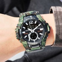 Watch male student sports multifunctional special forces trend high school youth junior high school students waterproof double display electronic watch