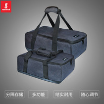  Mountain outdoor cookware Picnic bag cover Pot gas tank anti-collision storage bag Picnic tableware bag Field ice bag