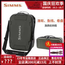 American SIMMS Fishing wheel bag Luya kit portable backpack small wheel bag flying wheel storage bag