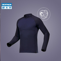  Decathlon official outdoor Merino wool quick-drying T-shirt mens sportswear Ski mountaineering long-sleeved underwear ODSF