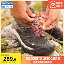 Decathlon flagship store childrens hiking shoes boys and girls outdoor non-slip waterproof hiking shoes sneakers KIDD