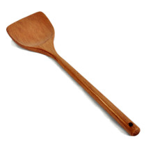 Household Japanese wooden shovel long handle wooden pot shovel wooden stir-fried vegetable shovel round handle shovel kitchen non-stick pan special high temperature resistance
