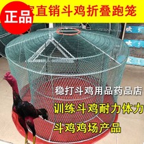 Cockfighting supplies special fighting chicken running cage folding training chicken cage folding running cage assembly chicken cover cage thick steel strip cage