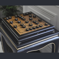 Qi Road China mahogany chess high-end purple light sandalwood plus retro chess table chess pier floating window table new Chinese soft suit set