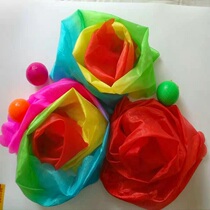 New self-owned Tai Chi soft ball accessories props simulation silk dance performance color gradient long silk forbidden wash