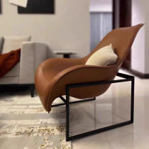 Designer Nordic Modern GRP Duck Tongue Chair Light Lavish Hotel Villa Bedroom Single Casual Chair Profiled Deckchair