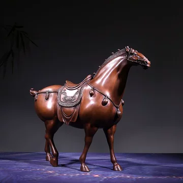 唐馬 唐風 戦馬 銅製 置物 馬到成功 玄関 書斎 卓上飾り 工芸品 唐风黄铜马摆件-唐风黄铜马摆件促销价格、唐风黄铜马摆件品牌- 淘宝
