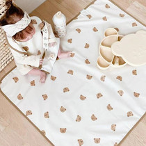 Korea ins baby diapers waterproof washable urinproof mattress baby leak-proof bear overnight sheets