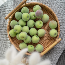 Fruit model simulation green plum fake apricot hotel model room display stand window decoration food shooting props