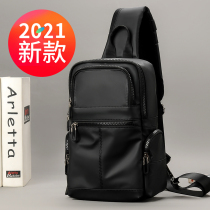 Chest Bag Mens New Mens Bag Single Shoulder Small Backpack Mens Multifunctional Shoulder Bag Casual Large Capacity Tide Card Sloped Satchel Bag
