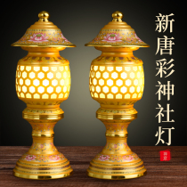 Tang color for Buddha lamp led Lotus lamp Buddha lamp home Buddha to enshrine Guanyin plug-in Changming lamp Buddha supplies