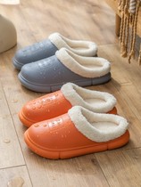 Waterproof cotton slippers mens 2021 new autumn and winter thick soled household removable and washable pitot non-slip warm slippers women xz