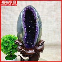 Natural Uruguay Brazil Amethyst Cave Small Amethyst Cave Money Bag Dinosaur Egg Office Degaussing Purification