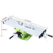 Multi-function mini cross table table slide table Small aluminum alloy drilling and milling machine adaptation table Drilling electric drill bracket
