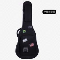 (Professional Musical Instrument Factory) Thick shoulder folk guitar bag backpack 36 38 39 40 41 inch ancient