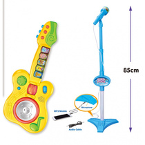 (Flagship Store of Musical Instruments) Musical Instrument Combination Set Small Electronic Guitar Single Microphone Combination Puzzle
