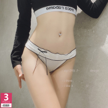 Day series little frescoed less girls underwear ladys pure cotton crotch low waist butterfly knot sexy pure desire high face value