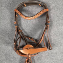 Imported British water Le cowhide Water Le Rein Malone Head equestrian supplies Horse without armature Kanari harness 1102