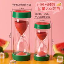 Plastic Fruit Hourglass 1-60 Minutes Child Anti-Fall Timer Students Learn School Year Birthday Gift Pendulum