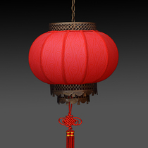 Chinese Xiangyun waterproof outdoor round Spring Festival Red lantern custom balcony antique sheepskin palace lamp outdoor lantern