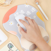 Cute wrist guard mouse pad computer pink girl Big silicone three-dimensional pad hand support wrist pad wrist support