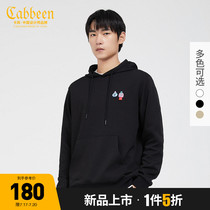 (American artist KevinLyons co-brand)Cabbbeen Cabin mens embroidered hooded sweatshirt tide A