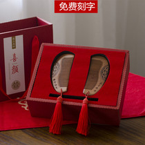 Marriage pair comb peach wood comb send girlfriend girlfriend gift festive dowry Dowry wedding supplies