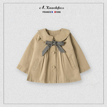 Fashion foreign style ~ girls trench coat coat France A Knackfuss children autumn children long top