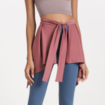Anti-light stretch sports skirt Skirt hem A skirt to cover the meat and show thin dancing square dance practice suit shawl