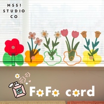 MSS Meow Warlock graduation season photo fafa Tulip Lucky Felt floral fragrance card Tanabata Valentines Day gift
