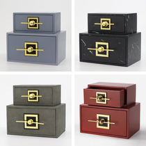 New Chinese jewelry box home porch decoration model room sales office hotel bedroom storage box soft decoration