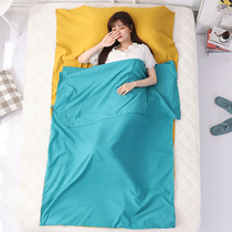 Travel hotel dirty sleeping bag portable single double adult adult travel hotel bed linen quilt cover non-cotton standing