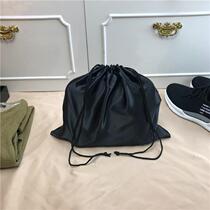 Black silk satin cloth high quality smooth storage bag dust bag drawstring bag can be customized logo