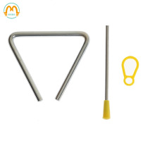 Mon Orf Percussion Instrument Children Music Early Education 4 Inch Thickened Triangle Iron Triangle Bell