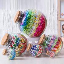 Enlarging the flower drum glass bottle cork with stars drift bottle 3344 storage tanks lucky star thousand paper crane bottle