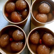 Two bags of Yangzhou Dongguan Street gourmet lotus root powder Yuanzi Lantern Festival Tangyuan Hotel Restaurant