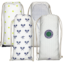 Drawstring tennis bag canvas bag racket bag protective cover tennis bag single pack training accessories children adult