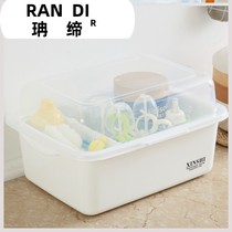 Storage box baby food supplement tool storage box baby bottle storage box finishing box storage household box combination