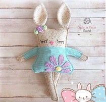 Sleeping rabbit crochet diagram crochet DIY wool electronic tutorial non-finished product without Video