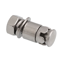 M6M8 304 stainless steel knockout type backbolt screw expansion anti-seismic back bolt marble curtain wall accessories bolt